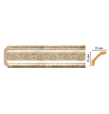 Плинтус потолочный DECOMASTER 167S-127 35х35х2400 мм 167S-127
