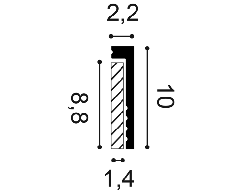 Плинтусы SX171 SQUARE