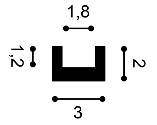 Скрытое освещение CX190F U-PROFILE