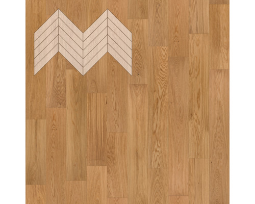Паркет Елка Французская Lab Arte Chevron Дуб Селект лак 600/510х90х14/3/45°
