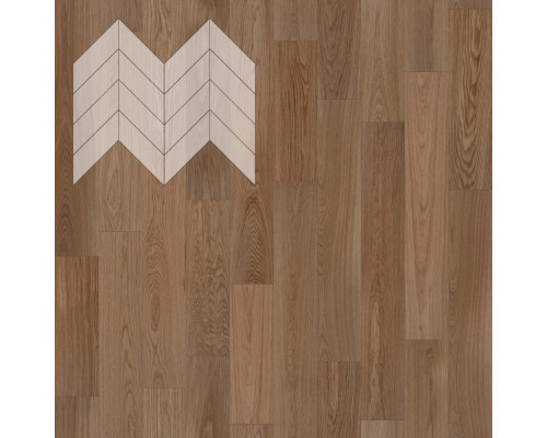 Паркет Елка Французская Lab Arte Chevron Дуб Натур Норвег лак 600/450х150х14/3/45°
