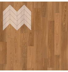 Паркет Елка Французская Lab Arte Chevron Дуб Рустик Солид лак 600/450х150х14/3/45°
