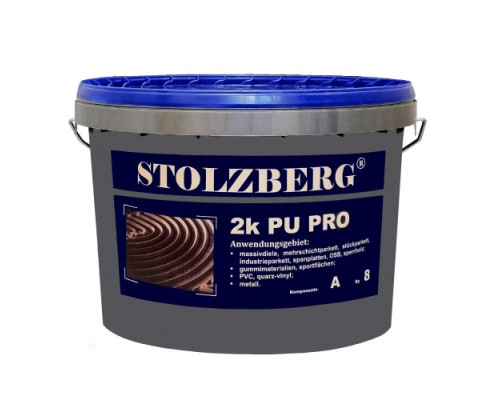 Клей для паркета Stolzberg 2К PU PRO полиуретановый 9 кг
