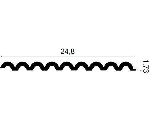 3D стеновые покрытия WX218-3000 FLUTE XL