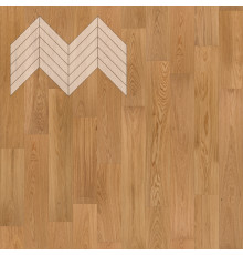 Паркет Елка Французская Lab Arte Chevron Дуб Рустик Кольт лак 600/510х90х14/3/45°
