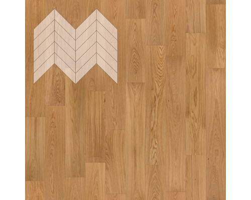 Паркет Елка Французская Lab Arte Chevron Дуб Натур лак 600/475х125х14/3/45°
