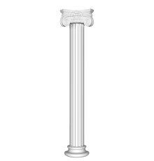 90030H-SET2 Комплект: полуколонна 90030H, полукапитель 90030-2H, полуоснование 90024-4H
