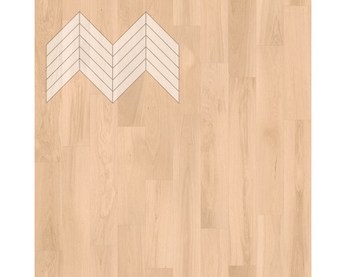 Паркет Елка Французская Lab Arte Chevron Дуб Селект Бетон лак 600/510х90х14/3/45°
