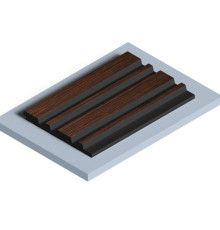 Стеновая панель из полистирола Hiwood LV122 BR396K 2700×120×12