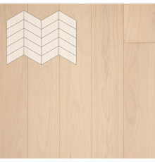 Паркет Елка Французская Lab Arte Chevron Дуб Селект Лана лак 400/328х125х14/3/60°
