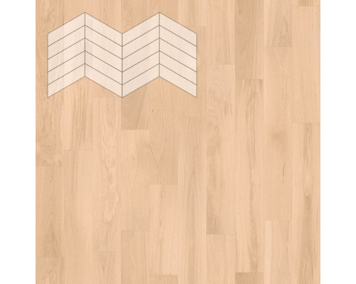 Паркет Елка Французская Lab Arte Chevron Дуб Селект Бетон лак 400/348х90х14/3/60°
