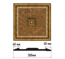 Декоративное панно DECOMASTER из полистирола 300x300x32 мм D31-43