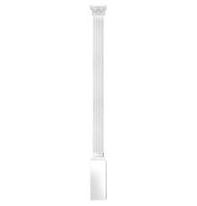 Комплект DK-200-SET6: пилястра DK-200, капитель DK-203, основание DK-202
