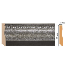 Плинтус напольный DECOMASTER 153-44 ДМ 95х12х2400 мм 153-44 ДМ