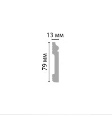 Плинтус напольный DECOMASTER D005-119 ДМ 79х13х2400 мм D005-119 ДМ