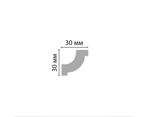 Плинтус потолочный гладкий DECOMASTER 96123F гибкий (30302400мм)
