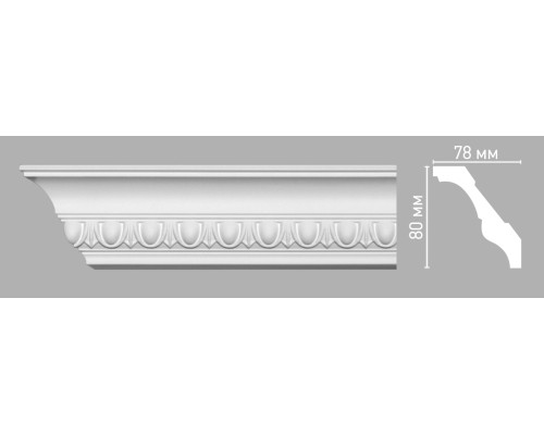 Плинтус потолочный с рисунком DECOMASTER 95023 80х78х2400 мм 95023