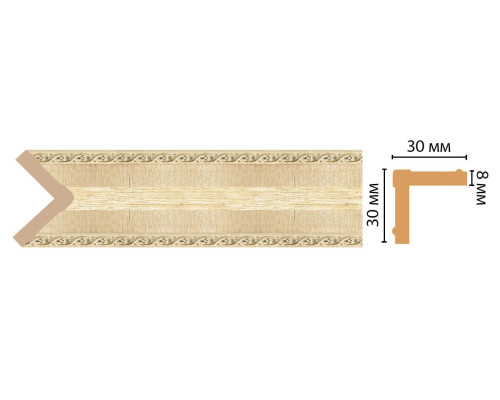 Угол интерьерный DECOMASTER 116-5 ДМ 30x30x2400 мм 116-5 ДМ