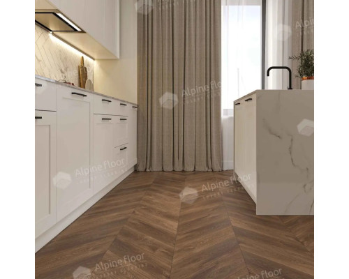 Кварцвиниловая плитка Alpine Floor Chevron Alpine ECO 18-13 MC Дуб Коричневый
