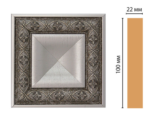Вставка декоративная DECOMASTER D207 100x100x22 мм D207-55