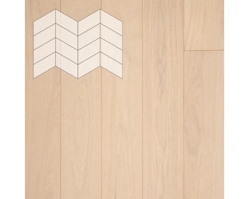 Паркет Елка Французская Lab Arte Chevron Дуб Натур Лана лак 400/313х150х14/3/60°

