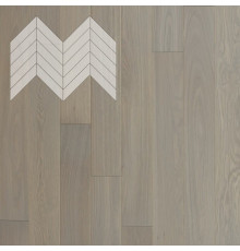 Паркет Елка Французская Lab Arte Chevron Дуб Натур Concrete лак 600/490х110х14/3/45°
