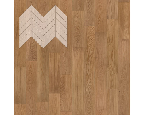 Паркет Елка Французская Lab Arte Chevron Дуб Селект Прозрачное масло 600/475х125х14/3/45°
