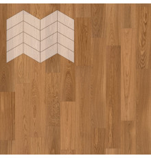Паркет Елка Французская Lab Arte Chevron Дуб Рустик Солид лак 400/313х150х14/3/60°
