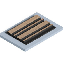 Стеновая панель из полистирола Hiwood LV122 BR417K 2700×120×12