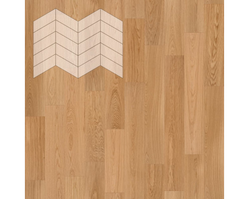Паркет Елка Французская Lab Arte Chevron Дуб Рустик Вельвет лак 400/328х125х14/3/60°
