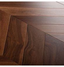 Паркет Елка Французская Lab Arte Chevron 400/310х90х14 /45° Орех Американский Прайм Gloss лак
