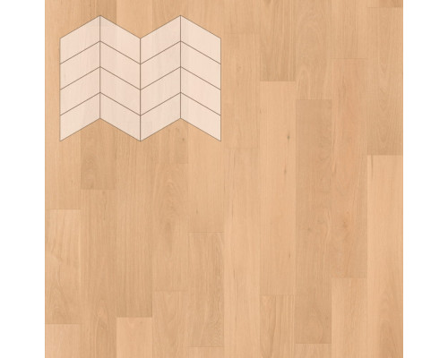Паркет Елка Французская Lab Arte Chevron Дуб Рустик Шёлк лак 400/313х150х14/3/60°

