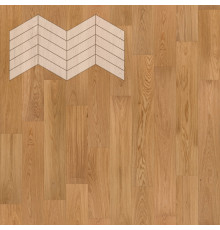 Паркет Елка Французская Lab Arte Chevron Дуб Натур Кольт лак 400/348х90х14/3/60°
