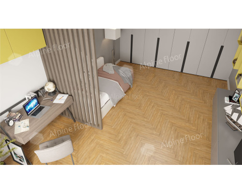 Ламинат Alpine Floor Herringbone 12 Pro LF106-04 Дуб Тулуза
