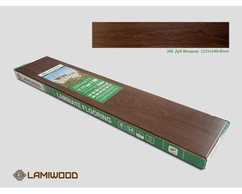 Ламинат Lamiwood Dinasty 206 Дуб Виндзор
1015