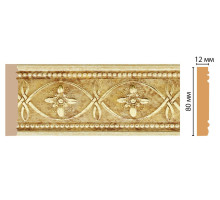 Молдинг DECOMASTER 150-933 ДМ 80х12х2400 мм 150-933 ДМ
