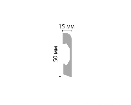Плинтус напольный DECOMASTER A038 50х15х2000 мм A038