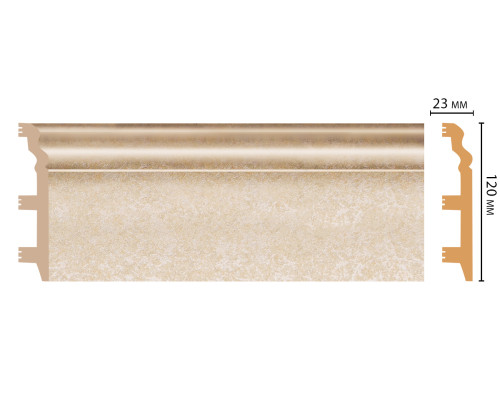 Плинтус напольный DECOMASTER D233 120 х 23 х 2400 мм D233-18D ДМ