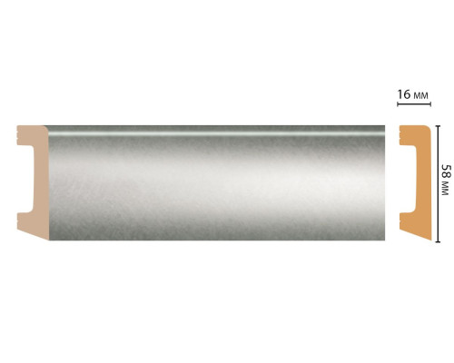Плинтус напольный DECOMASTER D234-375 ДМ 58х16х2400 мм D234-375 ДМ