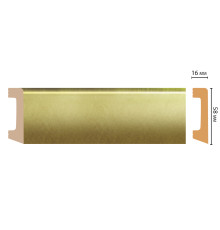 Плинтус напольный Decomaster D234-374 ДМ 58х16х2400 мм D234-374 ДМ