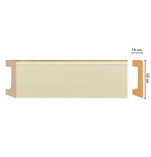 Плинтус напольный Decomaster D234-61 DM 58х16х2400 мм D234-61 DM