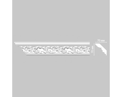 Плинтус потолочный с рисунком DECOMASTER 95775F гибкий 70х70х2400 мм 95775F
