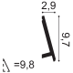 Плинтусы SX179 DIAGONAL