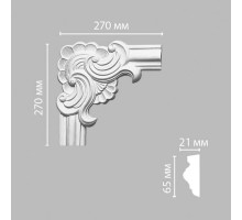 Угловой элемент DECOMASTER 97022-1 270x270x21 мм 97022-1