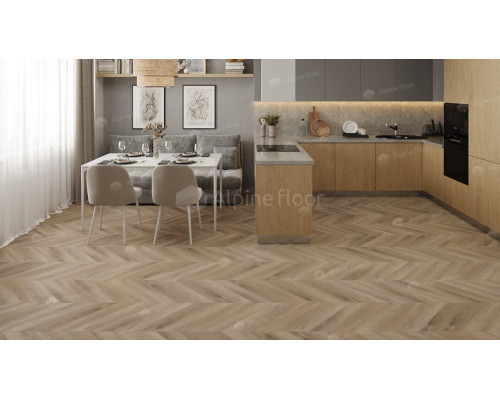 Кварцвиниловая плитка Alpine Floor Chevron Alpine LVT ECO 20-6 Дуб Синистра
