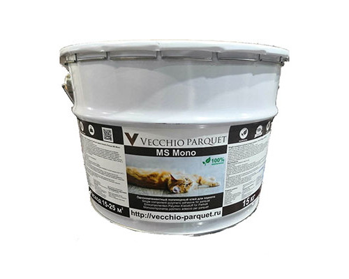 Клей Vecchio Parquet MS Mono однокомпонентный полимерный для паркета 15 кг
