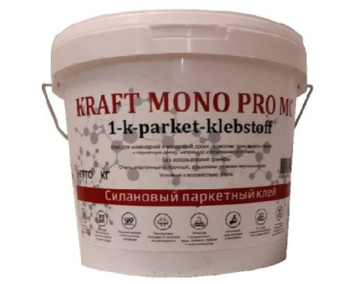 Силановый паркетный клей Kraft Mono Pro MS однокомпонентный 16 кг
