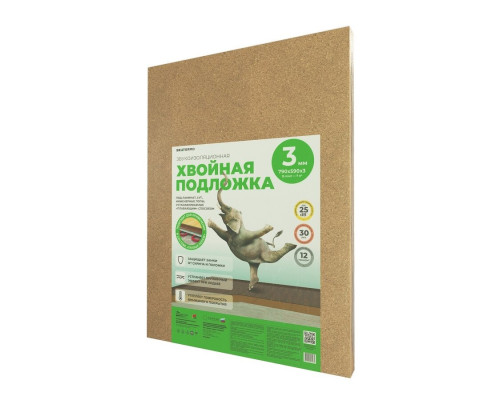 Хвойная подложка Белтермо (Beltermo) 790х590х3 мм 
