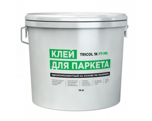 Клей для паркета однокомпонентный на основе МС-полимеров Tricol 1K PT-MS 14 кг

