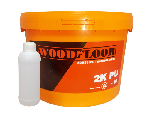 Клей паркетный полиуретановый двухкомпонентный WoodFloor 2K PU А+B 10 кг